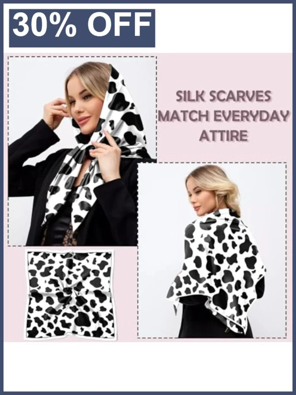 Large Square Satin Scarf 27.5